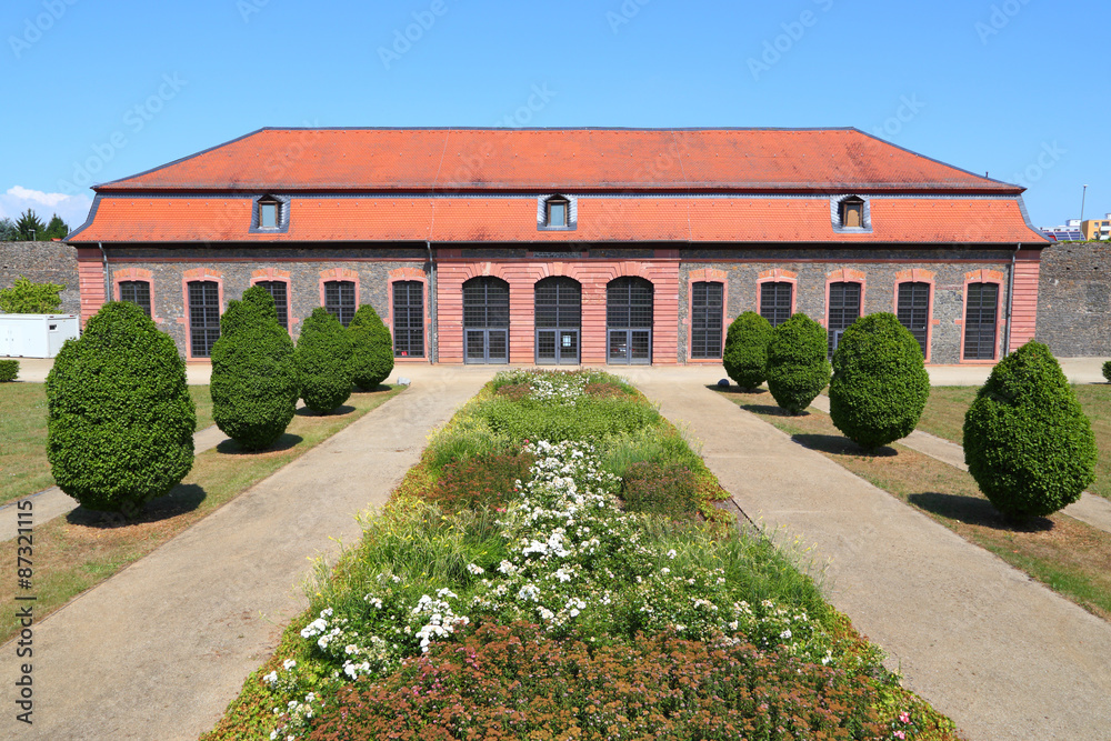 Hanau, die Orangerie im Schlosspark Philippsruhe (Juli 2015)