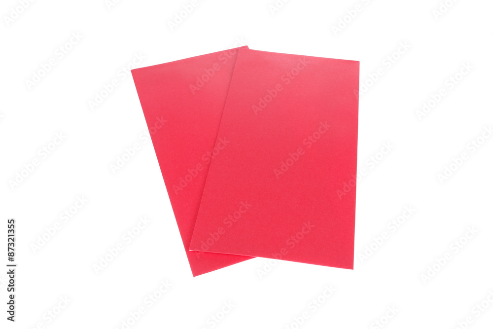 red envelope isolated on white background for gift red envelope isolated on white background for gift