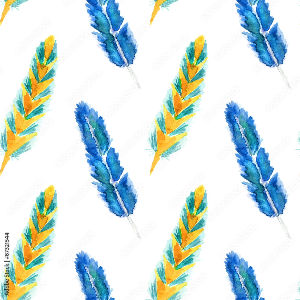Watercolor feathers Watercolor feathers