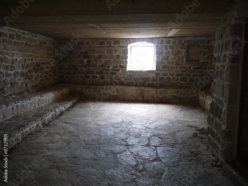 interior of the empty room in old building
