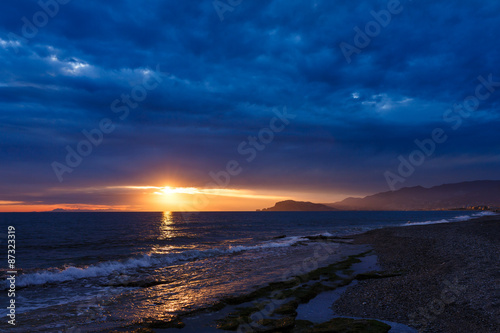 Sunset in the Bay of Alanya