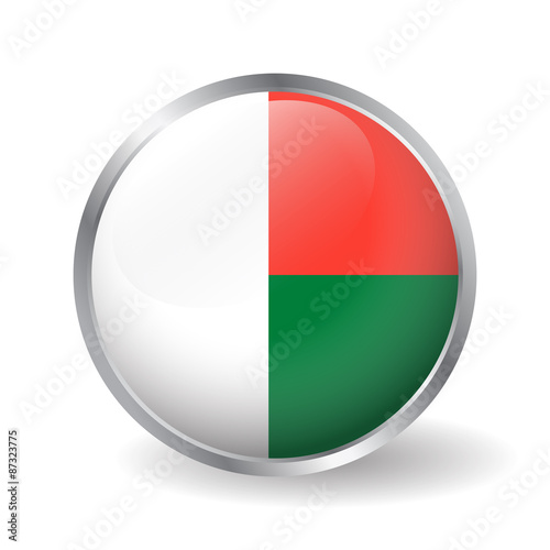 Free Download Madagascar flag button vector - GFXLoad