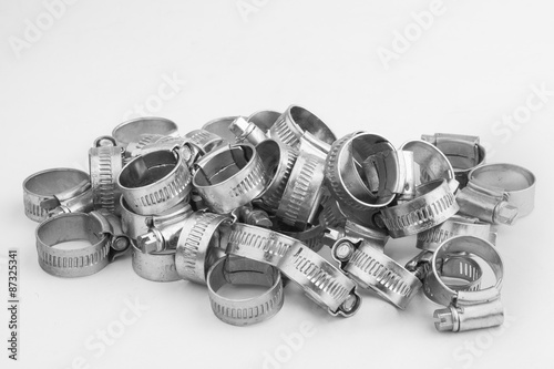 Papier peint Group of Metal band hose clamp