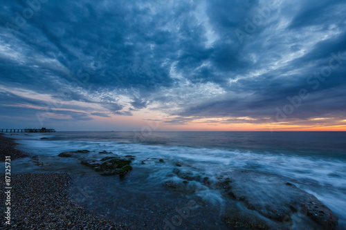 Fototapeta Naklejka Na Ścianę i Meble -  Sunset in the Bay of Alanya