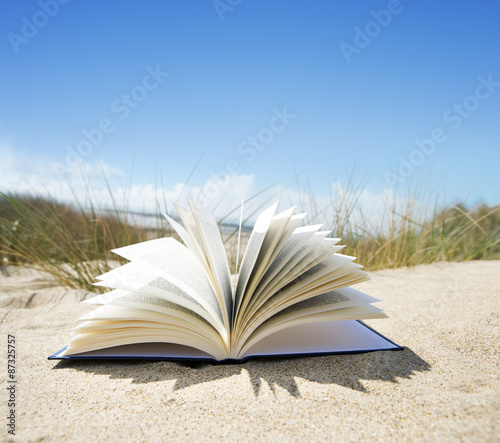 Buch am Strand