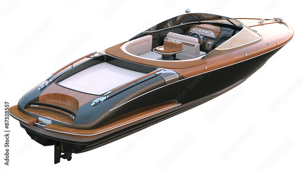 Luxury Speed Boat. Isolated with clipping path. Luxury Speed Boat. Isolated with clipping path.