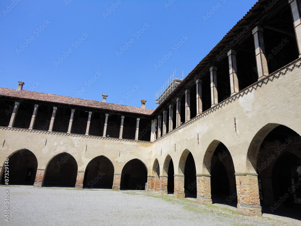 interno castello Visconteo, pandino