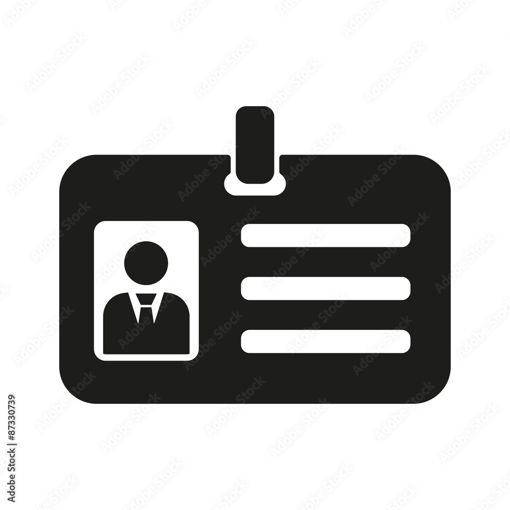 The accreditation icon. Admission and badge, identification, pass symbol The accreditation icon. Admission and badge, identification, pass symbol