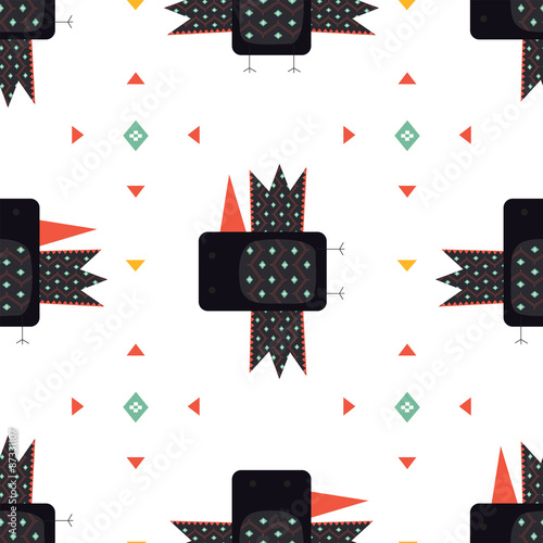 Birds seamless pattern
