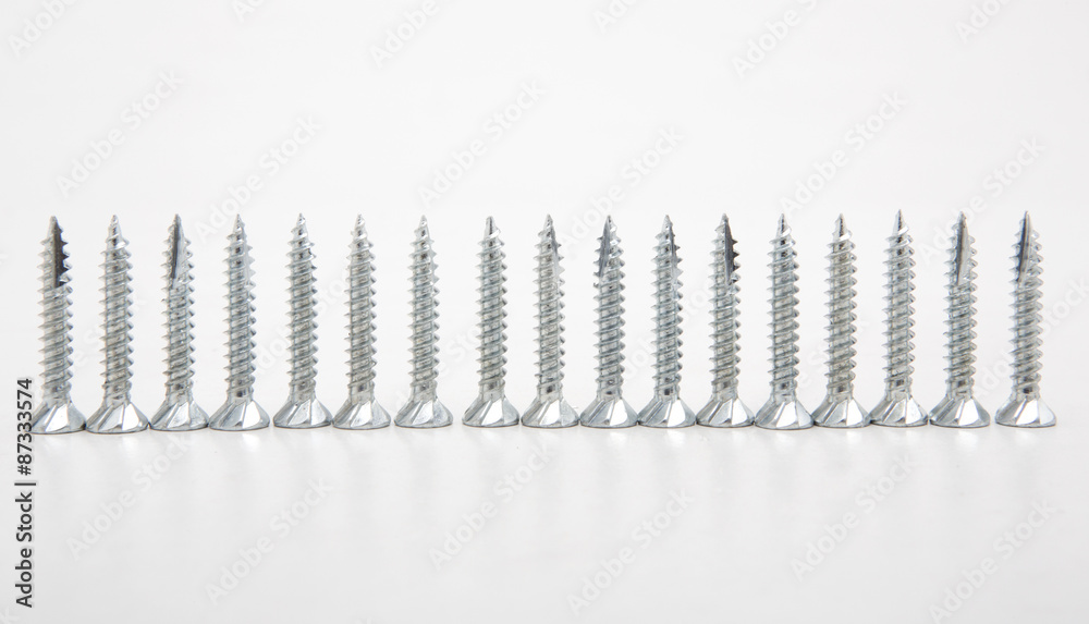 Nuts and bolts taken as background in top view Nuts and bolts taken as background in top view