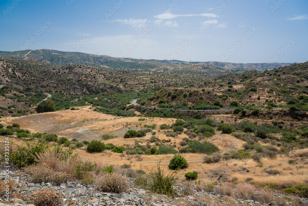 Hills near Kalavasos Dam, Cyprus