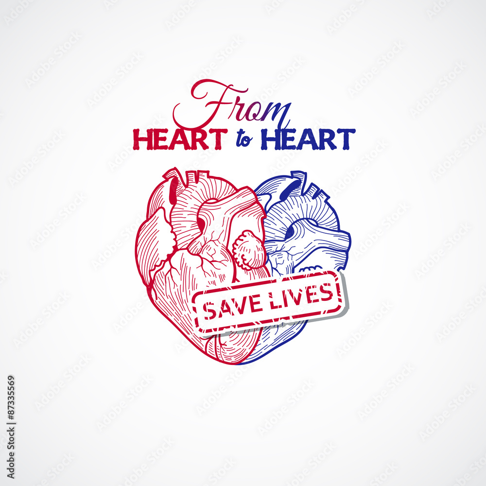 Fototapeta premium Icon for blood donation station