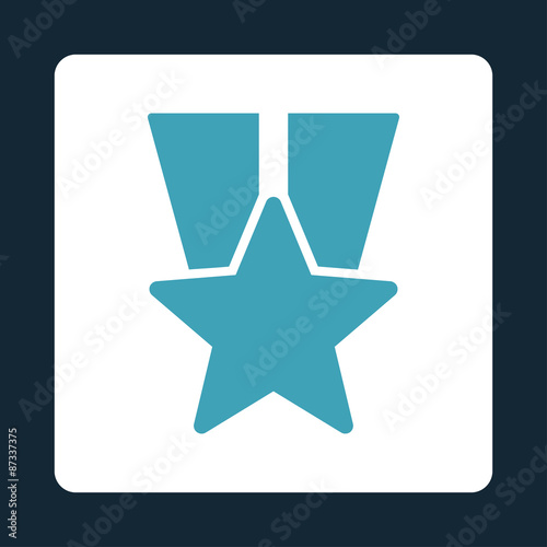 Star medal icon from Award Buttons OverColor Set