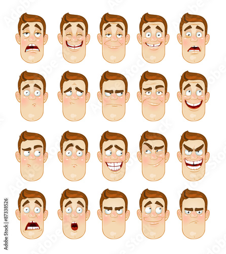 Man Emotions Face