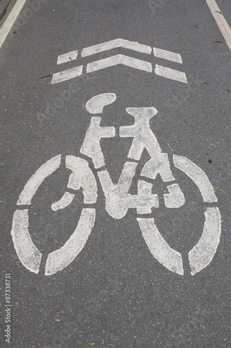bycicle road sign.
