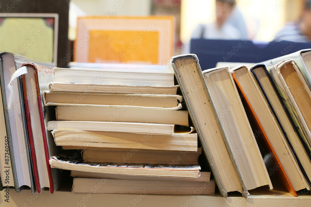 Obraz premium books on store shelves