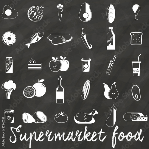 supermarket on chalk