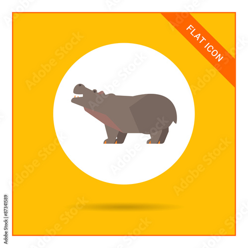 Hippopotamus icon