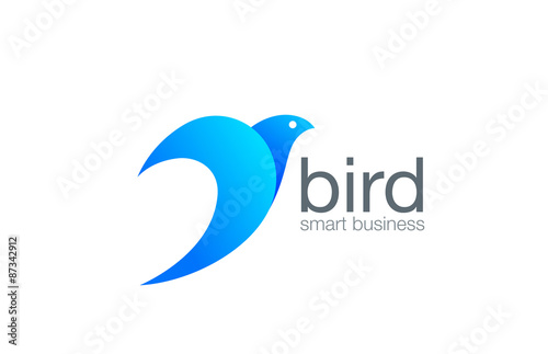 Bird Logo abstract design vector template...Business success log