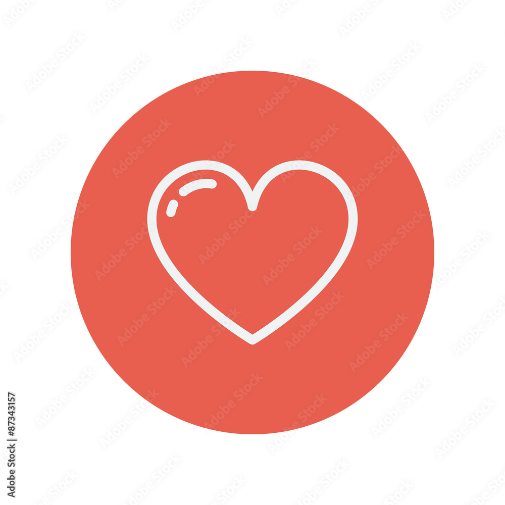 Heart thin line icon Heart thin line icon