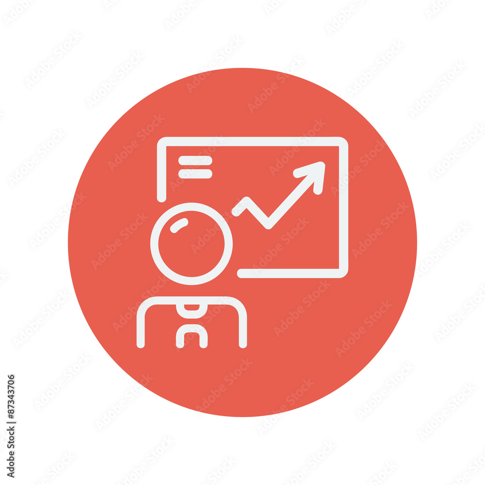 Infographic thin line icon Infographic thin line icon