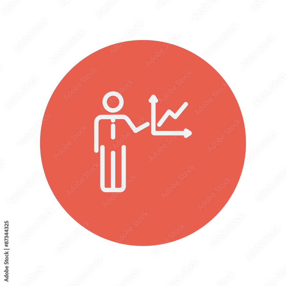 Business report thin line icon Business report thin line icon