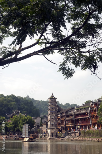 Old Pagoda in Fenghuang Ancient city.