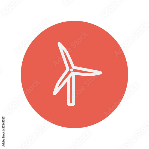 Windmill thin line icon