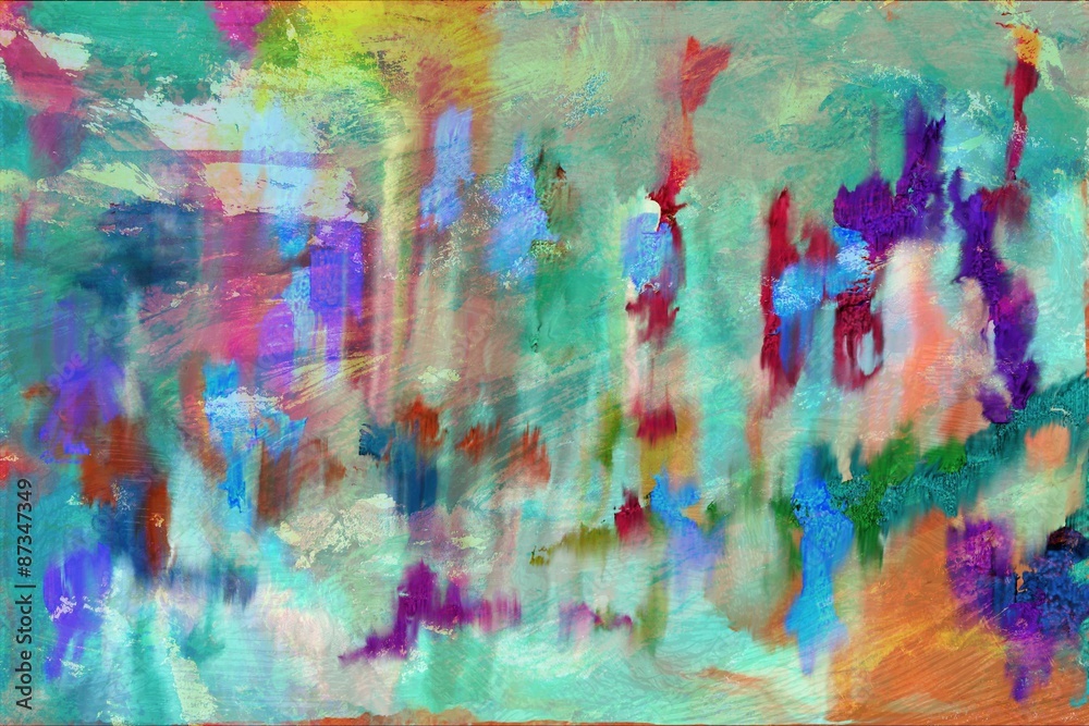 Abstract Painting with beautiful colors