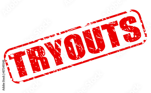 Tryouts red stamp text