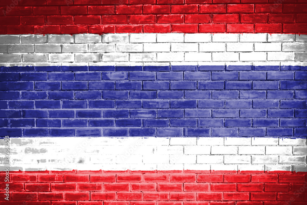 thailand flag,wall texture background