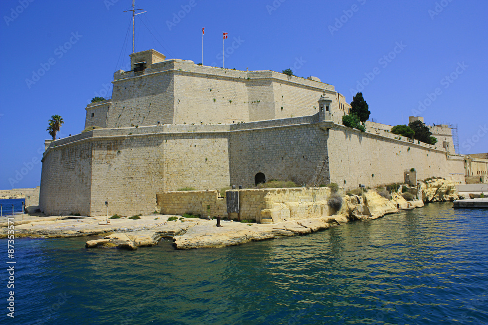 Fortifications by Valletta port