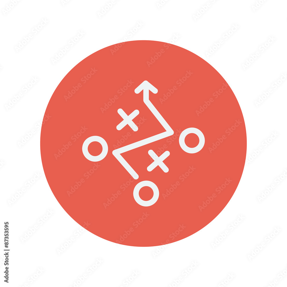 Tic-tac-toe game thin line icon Tic-tac-toe game thin line icon