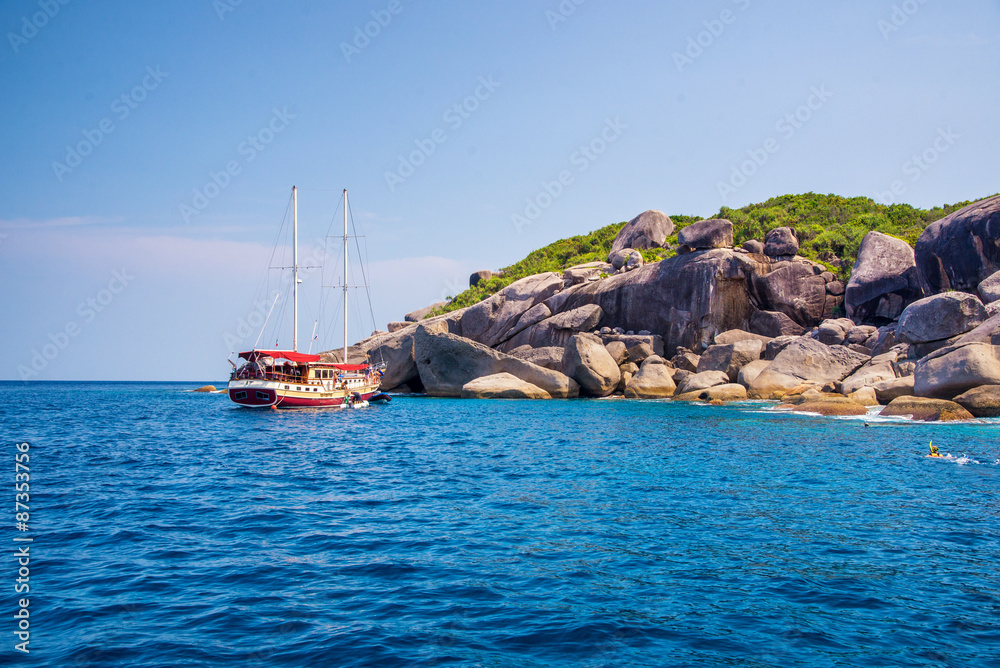 clear water beautiful sea like a heaven at Similan island clear water beautiful sea like a heaven at Similan island
