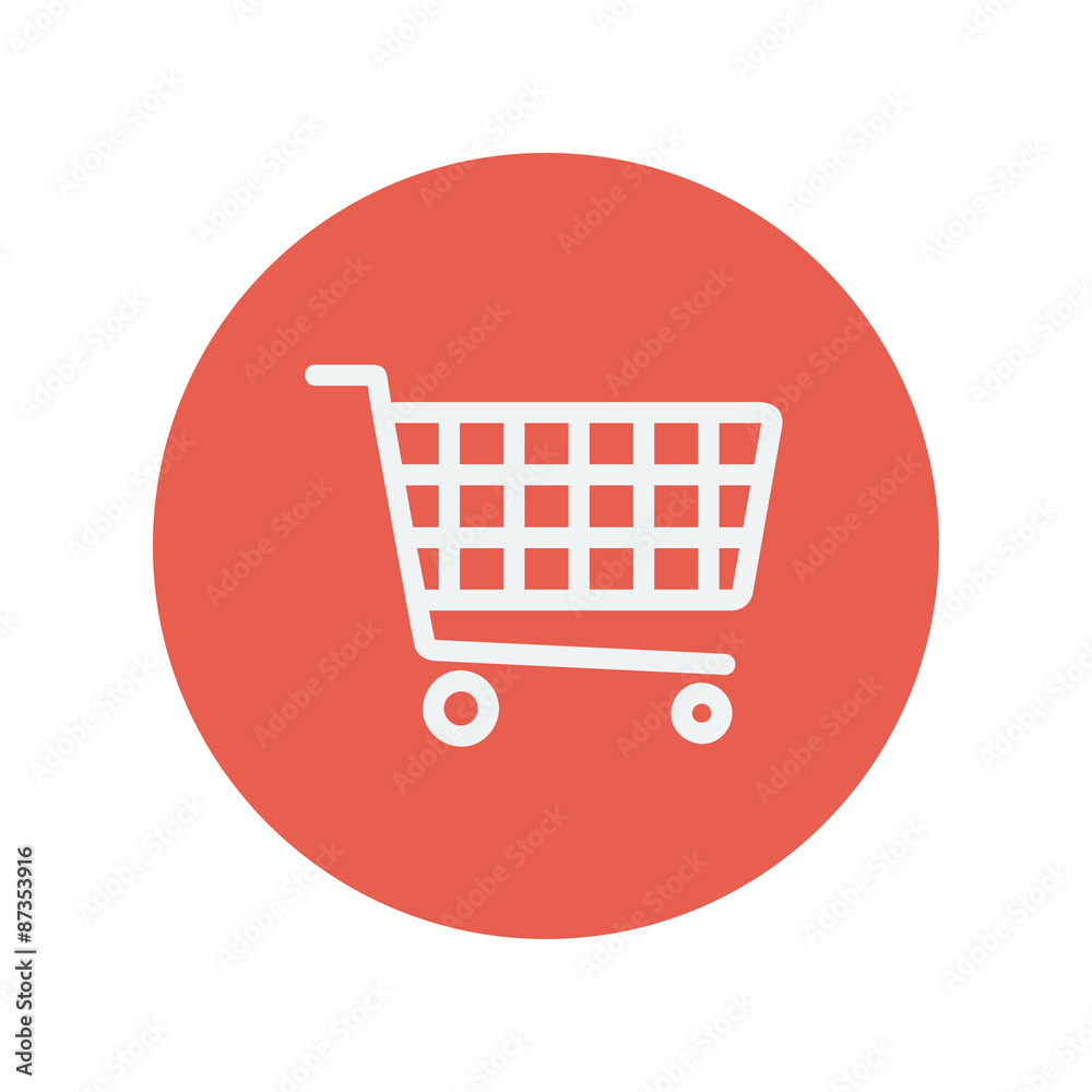 Shopping cart thin line icon Shopping cart thin line icon