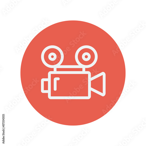 Cinematography thin line icon