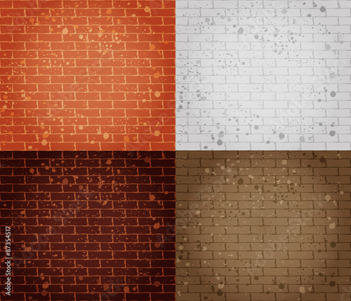 grunge brick wall pattern