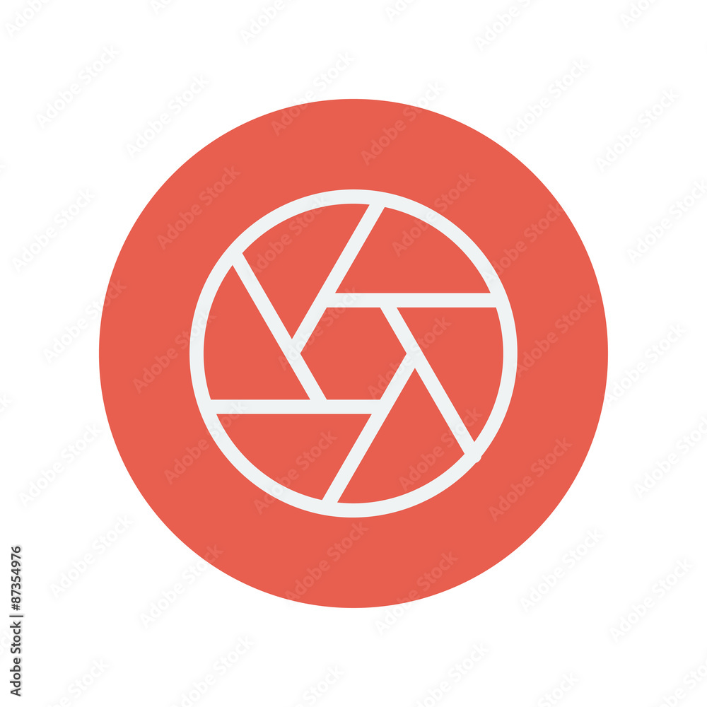 Camera shutter thin line icon Camera shutter thin line icon