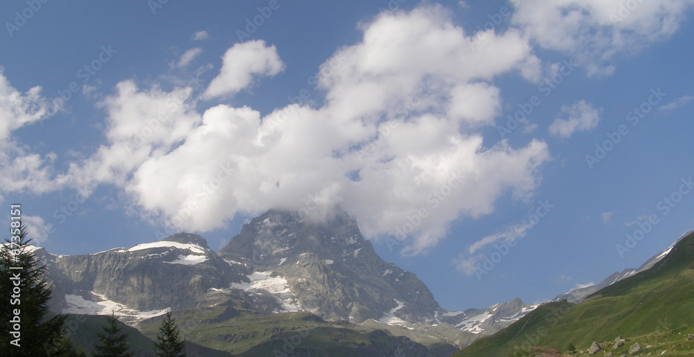 Obraz premium Matthorn aka Cervino mount