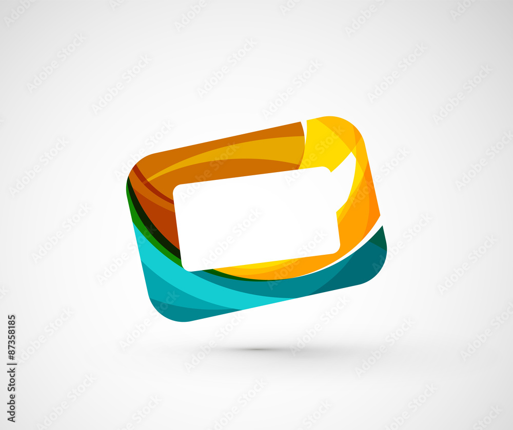 Abstract geometric company logo frame, screen Abstract geometric company logo frame, screen