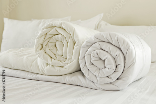 Duvet roll.