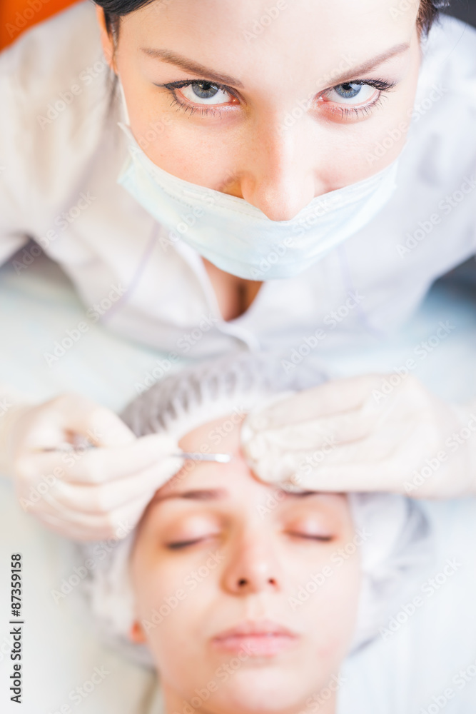Concept of medical treatment of rejuvenation and skincare Concept of medical treatment of rejuvenation and skincare