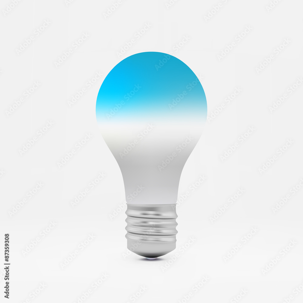 Lightbulb idea symbol. 3d vector illustration. Lightbulb idea symbol. 3d vector illustration.
