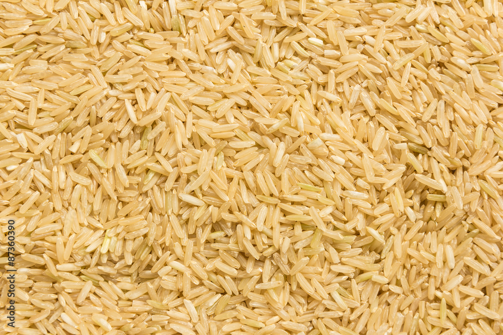 Thai brown rice background Thai brown rice background