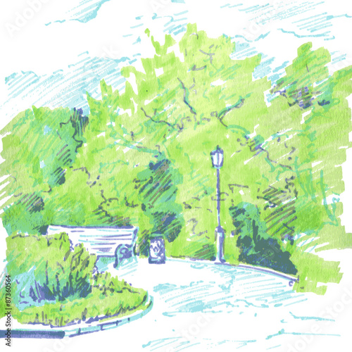 walkway of park