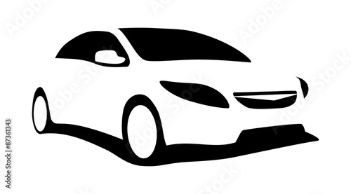 Modern car silhouette
