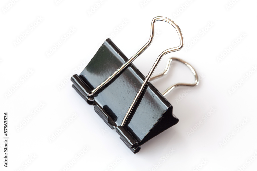 fold back clip on white background fold back clip on white background