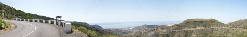 Panorámica de la Alpujarra almeriense, Almería, España