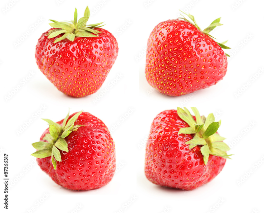 Strawberry isolated on a white Strawberry isolated on a white