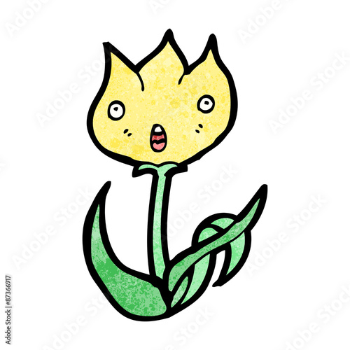 flower cartoon character